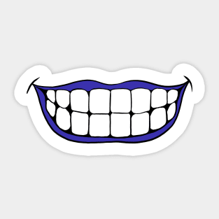 Big Smile -Blue Sticker